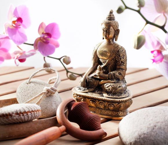 Zen Corner - picture with buddha figure in spa setting