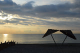 Beach Towel - Beach Umbrellas at Sunset