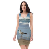 Fitted Dress - Beach birds