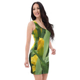 Fitted Dress - Yellow Daffodils