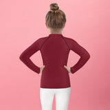 Kids Rash Guard - Chocolate Man (Burgundy)