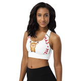 Longline sports bra - Reindeer/Merry Christmas