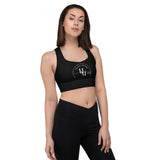 Longline sports bra - Black with HME logo