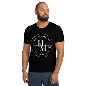 Men's Athletic T-shirt - Black with Large HME logo