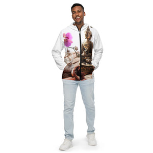 Men’s (Unisex) windbreaker - Zen Buddha design