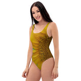 One-Piece Swimsuit - Large Sunflower