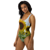 One-Piece Swimsuit - Field of Sunflowers