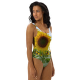 One-Piece Swimsuit - Field of Sunflowers