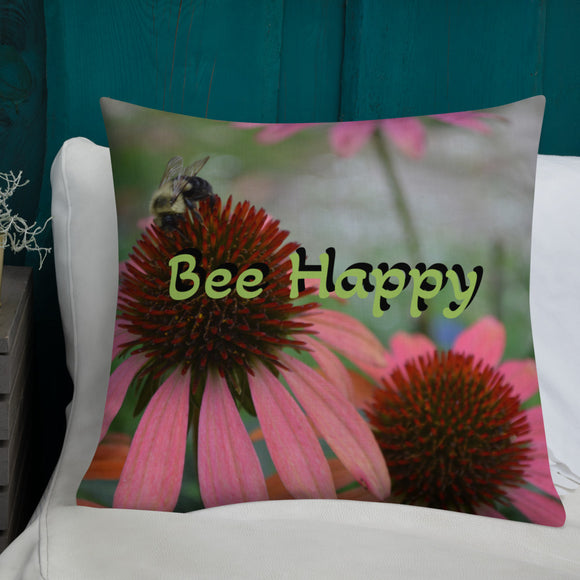 Premium Pillow - Bee Happy