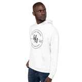 Unisex Hoodie - White with Large HME logo in center