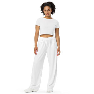 Unisex wide-leg pants (White) - Zen