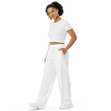 Unisex wide-leg pants (White) - Zen