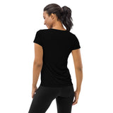 Zen Women's Athletic T-shirt - What You Think You Become (Black)