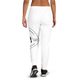 Women's Joggers Sweatpants - White with HME logo