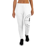 Women's Joggers Sweatpants - White with HME logo