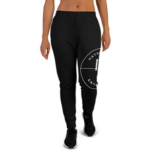 Women's Joggers Sweatpants - Black with HME logo