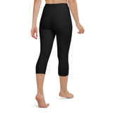 Yoga Capri Leggings - Black (plain)