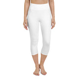 Yoga Capri Leggings - (White) - Bare - Zen