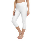 Yoga Capri Leggings - (White) - Bare - Zen