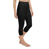 Yoga Capri Leggings - Black (plain)