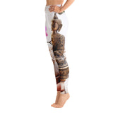 Yoga Leggings - Zen Buddha with Orchid