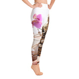 Yoga Leggings - Zen Buddha with Orchid