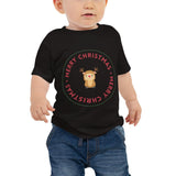 Baby Jersey Short Sleeve Tee - Reindeer/Merry Christmas