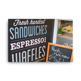 Canvas - Sandwiches & Espresso sign