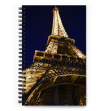 Spiral notebook - Paris Eiffel Tower at Night