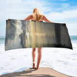 Beach Towel - Cloudy Beach Sunset