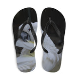 White Parrot Flip-Flops