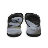 White Parrot Flip-Flops