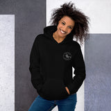 Unisex Hoodie - Black color - with HME logo on chest