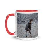 Mug with Color Inside - Paris dogs